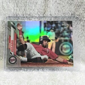 5/$20 Mint 2020 Topps Chrome Eddie Rosario Rainbow MLB Card 78!!